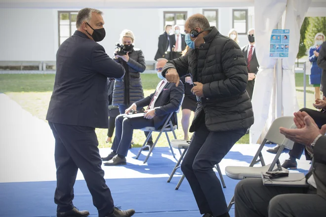 Na odprtju začetka izgradnje daljnovoda Cirkovce&ndash;Pince je slovenski premier Janez Janša povedal, da je priprava projekta trajala kar desetkrat dlje, kot bo trajala sama gradnja, ki naj bi bila po načrtih Elesa končana do leta 2022. FOTO:&nbsp;Jure Eržen/Delo