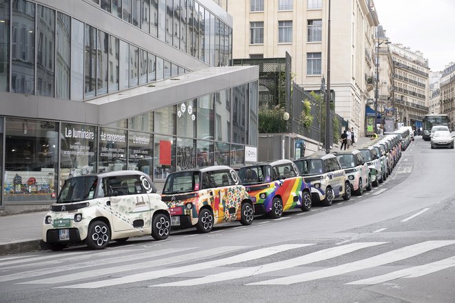 Marketinška akcija: ami v 23 barvah pariških okrožij. Foto Citroën