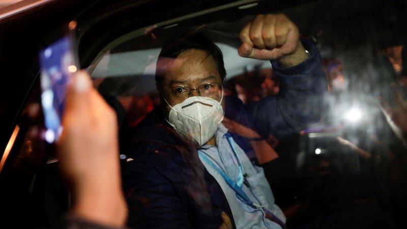 Fotografija: Luis Arce, zmagovalec predsedniških volitev, ki ga je v boj poslalo Gibanje za socializem (MAS) nekdanjega predsednika Eva Moralesa. FOTO: Ueslei Marcelino/Reuters