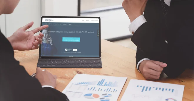 Finančna platforma Borze terjatev je dostopna na www.borzaterjatev.si. Foto Pexels