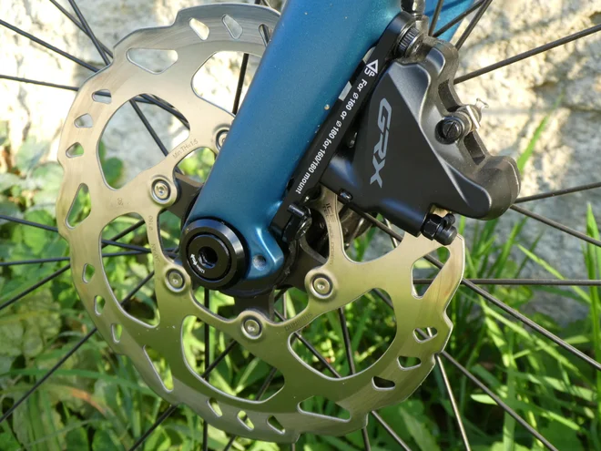 Nekaj najboljšega za zaustavljanje: Shimano GRX. FOTO: Foto MB Cvjetičanin