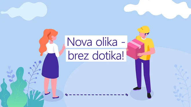 Nova oblika - brez dotika Foto Pošta Slovenije