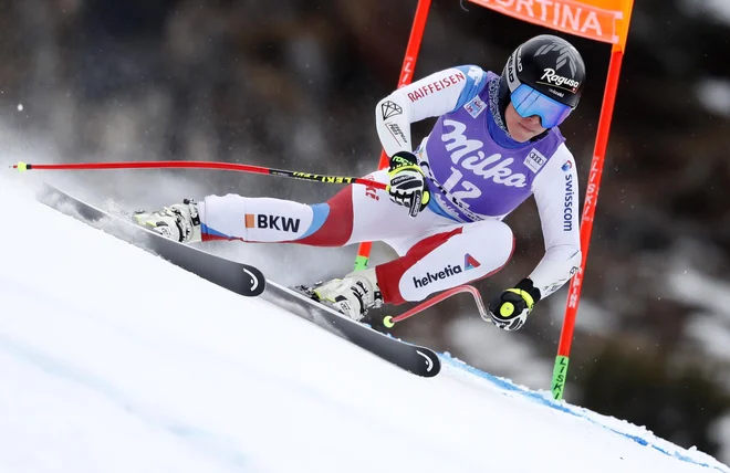 Lara Gut-Behrami je pogosto blestela v hitrih disciplinah, zdaj ji gre dobro v veleslalomu. FOTO: Matej Družnik/Delo