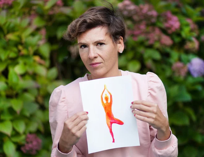 Kaja in jogistično drevo FOTO: Ivo Avberšek