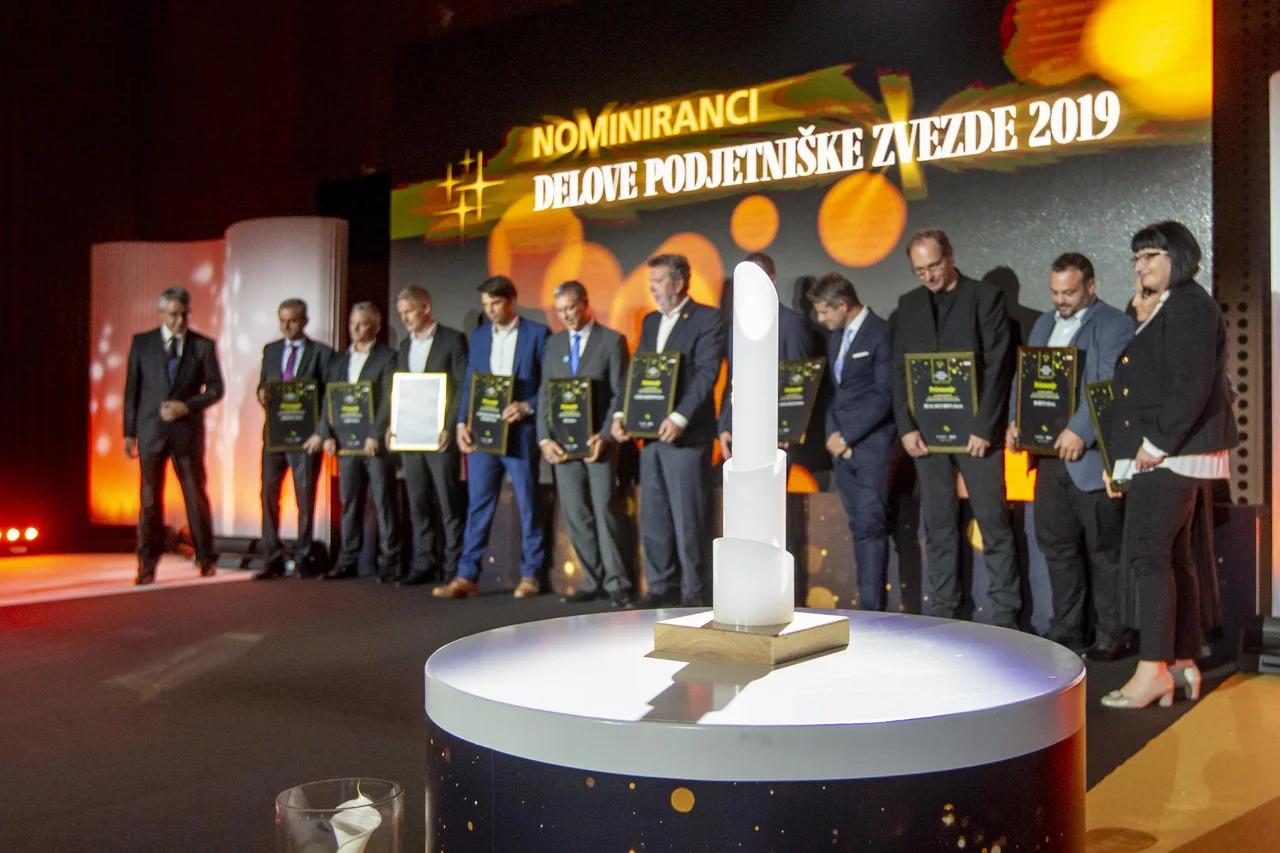 Fotografija: Utrinki z lanskoletne podelitve nagrad Delove podjetniške zvezde 2019 na Brdu pri Kranju. FOTO: Voranc Vogel/Delo