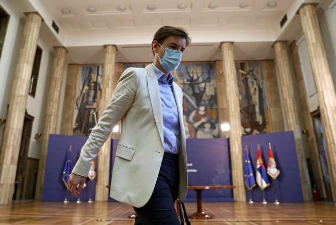 Srbsko vlado bo že drugi mandat vodila Ana Brnabić. Foto Marko Djurica/Reuters