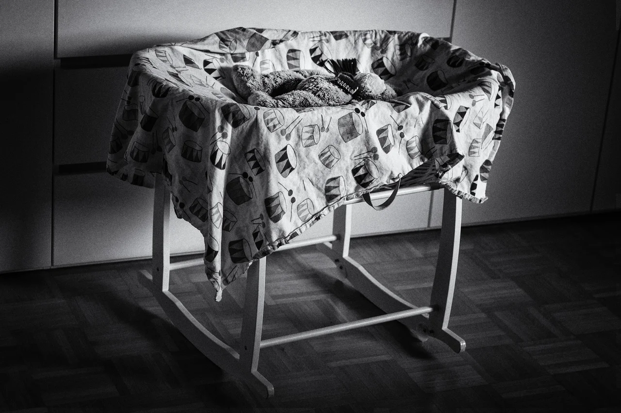 Fotografija: Zibka, ki sva jo imela v stanovanju med nosečnostjo, naju je navdajala z veseljem in optimizmom. FOTO: Dejan Mijović/Delo Delo