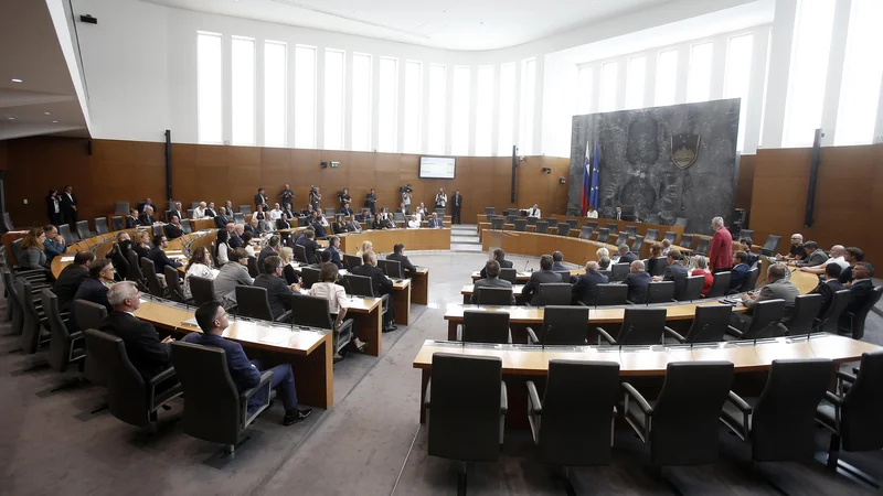 Fotografija: Da bi se moralo o takšni investiciji izreči ljudstvo, so na današnji seji DZ ob Levici poudarjali tudi v opozicijskih LMŠ, SD in SAB. FOTO: Blaž Samec/Delo