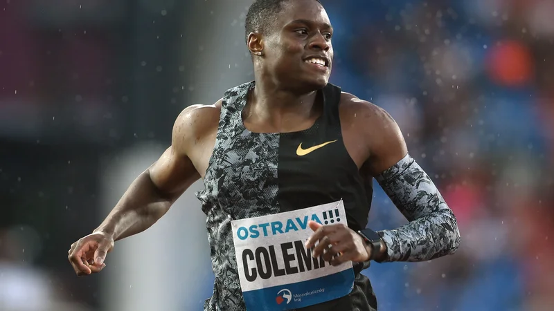 Fotografija: Christian Coleman je že dolgo med vodilnimi šprinterji na svetu. FOTO: Michal Cizek/AFP