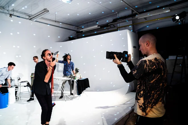 Snemanje videospota <em>Disko ljubav</em> zasedbe Lumberjack FOTO: Vita Orehek