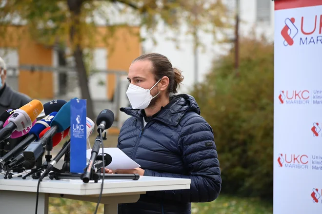 Martin Šala, predstavnik mednarodne organizacije Movember v Sloveniji, ki se zavzema za zdravje moških. Foto UKC Maribor