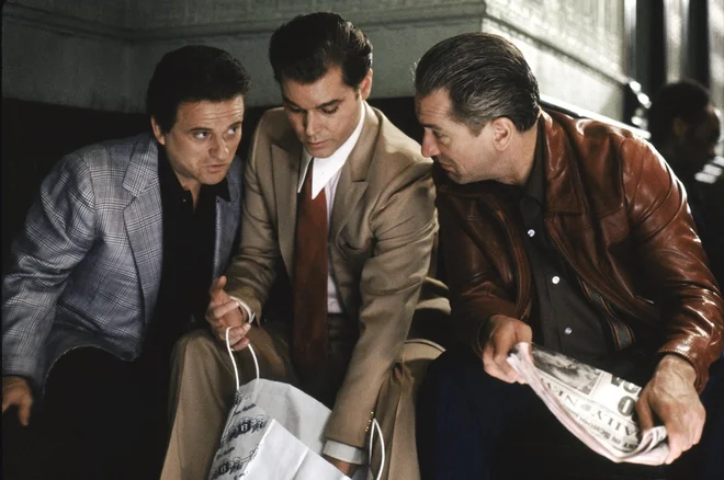 Za razliko od elegantnih mafijski epopej, kot je bil <em>Boter,</em> so filmi, kot so bili <em>Dobri fantje</em>, prikazovali vsakdanje življenje zločincev. FOTO: Promocijsko gradivo