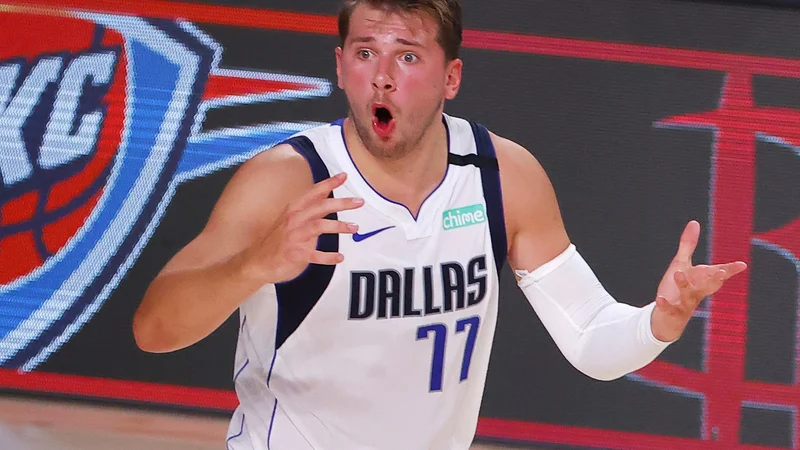 Fotografija: V novo sezono košarkarske lige NBA bo Luka Dončić vstopil z novim domom v Dallasu. FOTO: Kevin C. Cox/AFP