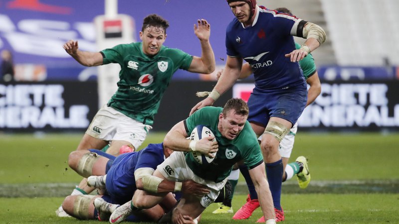Fotografija: Po tekmi med Francijo in Irsko je padel zastor nad letošnjim tekmovanjem v pokalu šestih narodov. FOTO: BeonitTessier/Reuters