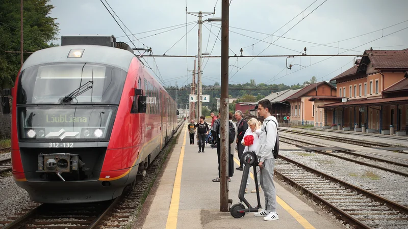 Fotografija: Za prevoz potnikov bo v času popolne zapore organiziran nadomestni avtobusni prevoz. FOTO: Jure Eržen/Delo