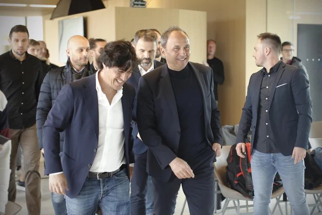 Mauro Camoranesi (levo) še ustvarja Maribor po svojem okusu, ki ga je nekoč po svojih merili že oblikoval Darko Milanič. FOTO: Jure Eržen/Delo