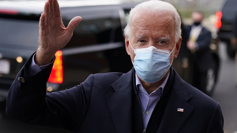 Fotografija: Demokratski predsedniški kandidat Joe Biden. FOTO: Kevin Lamarque/Reuters