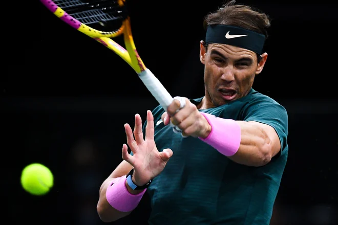 Rafael Nadal je premagal Španca Feliciana Lopeza. FOTO: Franck Fife/AFP