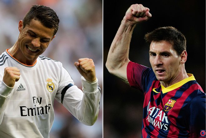 Cristiano Ronaldo in Lionel Messi zadnja leta nenehno oblikujeta vrh lestvic nogometnih izborov in delita mnenje strokovnjakov in navdušencev. FOTO: Dani Pozo/AFP