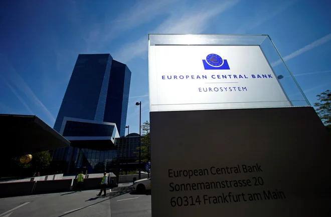 Evropska centralna banka v Franfurtu. FOTO: Ralph Orlowski Reuters
