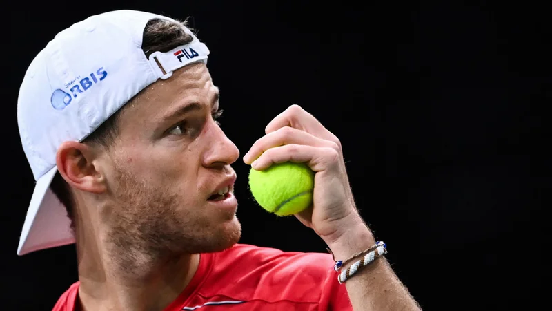 Fotografija: Diego Schwartzman ima kljub današnjemu porazu vstopnico za London že v žepu. FOTO: Franck Fife/AFP