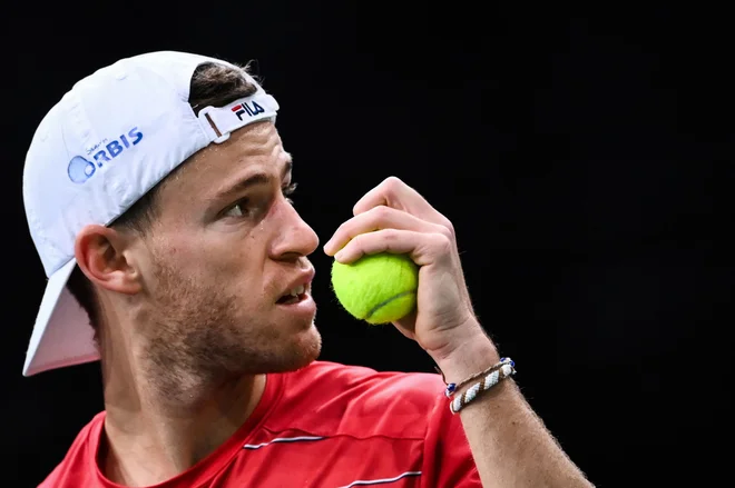 Diego Schwartzman ima kljub današnjemu porazu vstopnico za London že v žepu. FOTO: Franck Fife/AFP