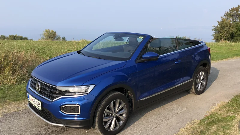 Fotografija: T-roc cabrio je na voljo le s pogonom na prednji kolesi. FOTO: Aljaž Vrabec