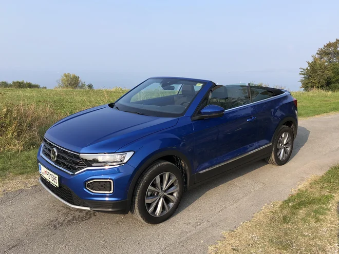 T-roc cabrio je na voljo le s pogonom na prednji kolesi. FOTO: Aljaž Vrabec