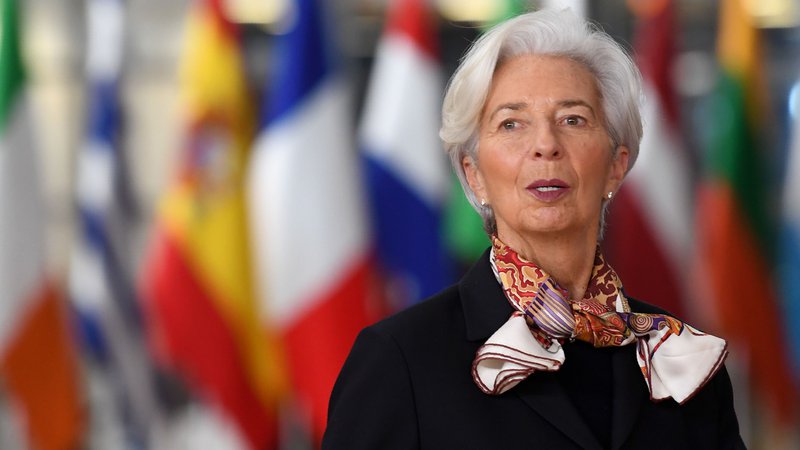 Fotografija: Christine Lagarde je že zelo jasno napovedala podaljšanje podpore gospodarstvu zaradi koronavirusa. FOTO: Alain Jocard/AFP