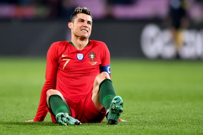 Velezvezdnik Cristiano Ronaldo bo s portugalskimi soigralci naslednji teden gostoval v Splitu. FOTO: Fabrice Coffrini/AFP