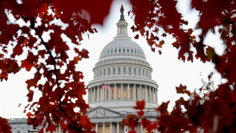 Fotografija: Capitol Hill v ameriški prestolnici Washington. FOTO: Erin Scott/Reuters