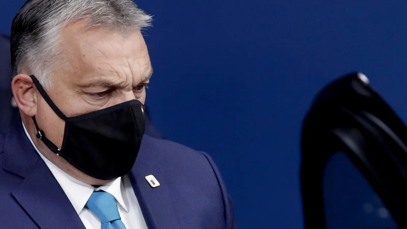 Fotografija: Madžarski premier Viktor Orbán zavrača predvideno pogojevanje izplačil iz proračuna in načrta za okrevanje z spoštovanjem načela vladavine prava. FOTO: Pool Reuters
