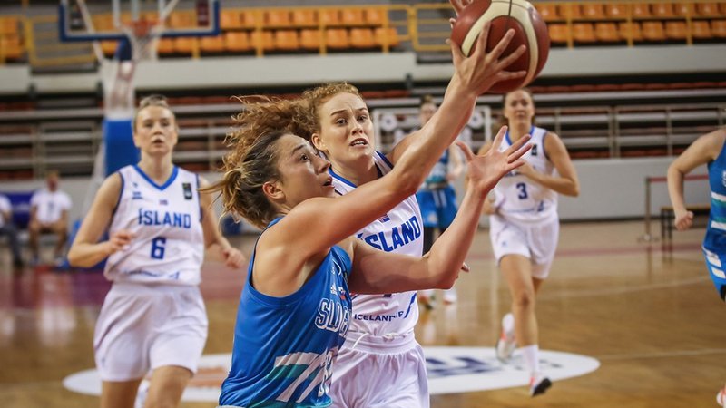 Fotografija: Annamaria Prezelj je bila danes najučinkovitejša slovenska košarkarica s 23 točkami. FOTO: FIBA
