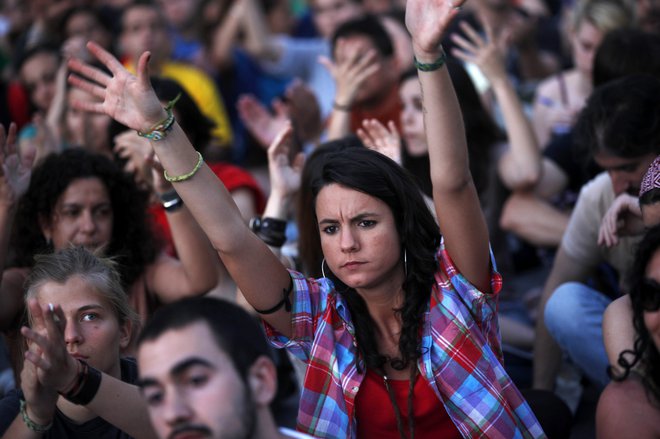 Mladi po Evropi so že protestirali zaradi slabih razmer na trgu dela. FOTO: Susana Vera/Reuters