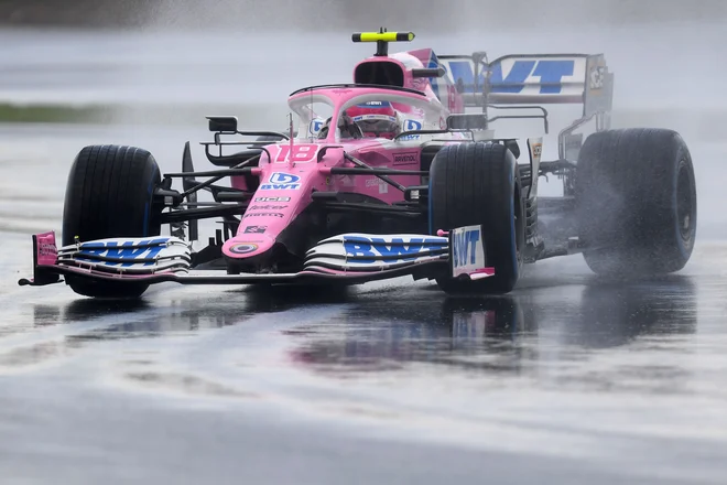 Kanadčan Lance Stroll je bil v kvalifikacijah za VN Turčije najhitrejši med vsemi dirkači. FOTO: Clive Mason/AFP