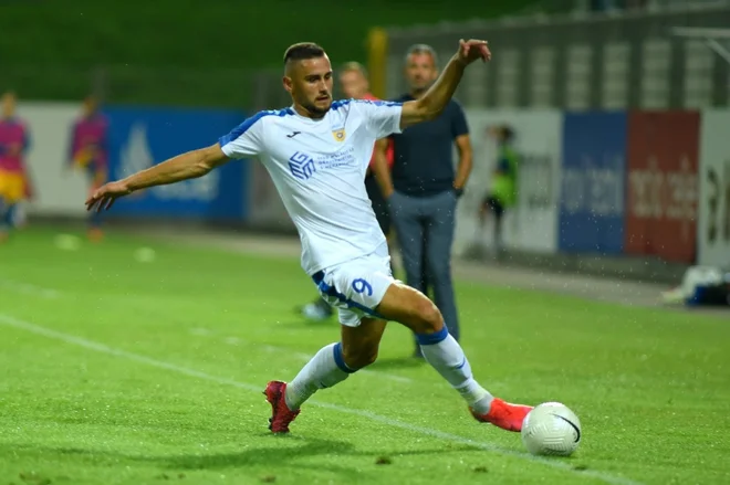 Dario Kolobarić je v tej sezoni najmočnejši adut Domžalčanov, ki po zmagi v Kidričevem lažje dihajo. FOTO: Lado Vavpetič/NK Domžale