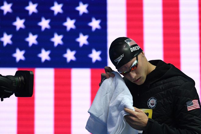 Caeleb Dressel je nova ameriška senzacija v plavanju. FOTO: Oli Scarff/AFP