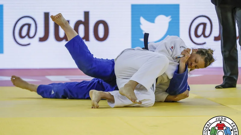 Fotografija: Tina Trstenjak je bila pred slabim mesecem razred zase na turnirju za grand slam v Budimpešti. FOTO: Gabriela Sabau/IJF