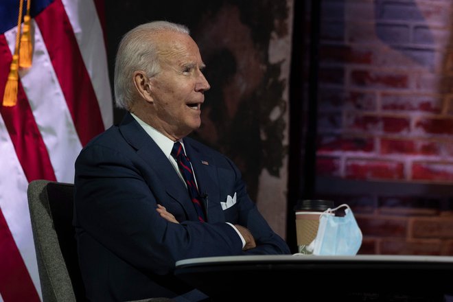 Biden je v svoj bodoči kabinet v torek imenoval devet članov, večinoma sodelavcev iz kampanje. FOTO: Jim Watson/AFP