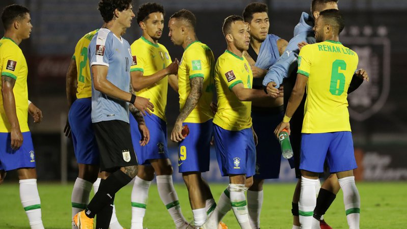 Fotografija: Brazilija v južnoamariških kvalifikacijah za svetovno prvenstvo v Katarju leta 2022 ruši oviro za oviro. Četrto zaporedno zmago je dosegla v Montevideu. FOTO: Reuters
