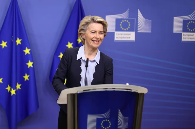 Pismo je prejela tudi Ursula von der Leyen. FOTO: Kenzo Tribouillard/Reuters