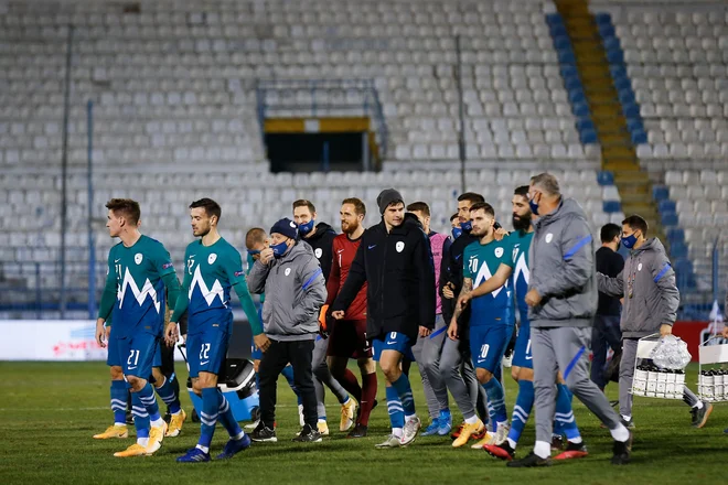 Slovenski nogometaši so na zelenici zadovoljili apetite Matjaža Keka. FOTO: Alkis Konstantinidis/AFP