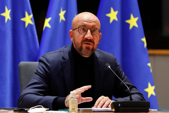 Charles Michel, liberalec na čelu evropskega sveta. Foto Olivier Hoslet/Reuters