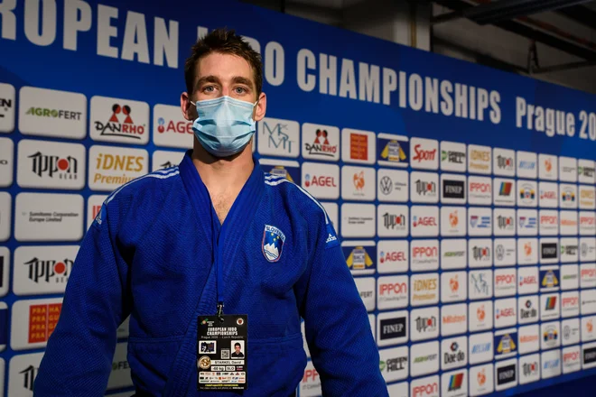 David Štarkel je od slovenskih judoistov včeraj v Pragi edini preskočil eno oviro. FOTO: Rok Rakun/JZS