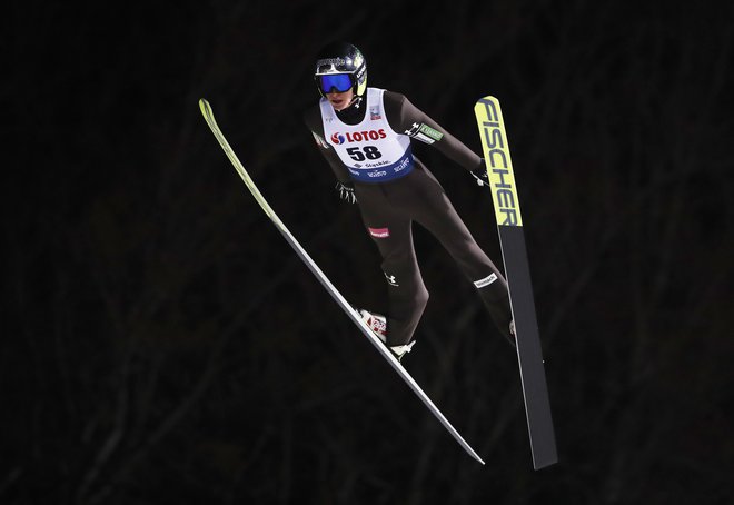 Peter Prevc je bil najdaljši med slovenskimi skakalci. FOTO: Kacper Pempel/Reuters