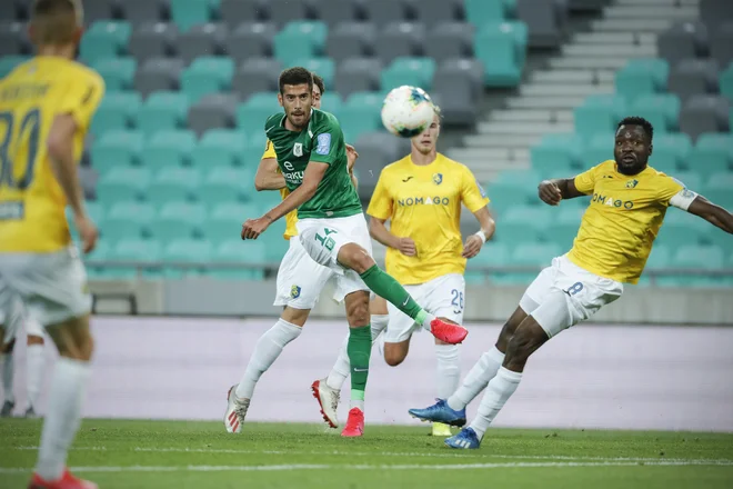 Mario Jurčević je zaznamoval hrvaški derbi med Osijekom in Dinamom. FOTO: Uroš Hočevar