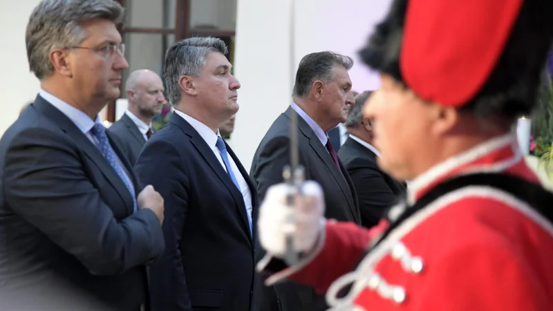 Fotografija: Težko politično sobivanje Andreja Plenkovića in Zorana Milanovića FOTO: Bruno Konjević/CROPIX