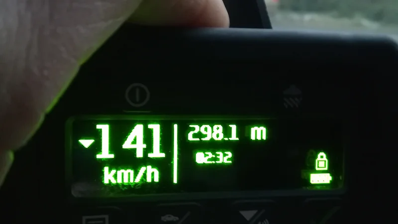 Fotografija: Radar je zaznal hudo kršitev cestnoprometnih predpisov na cesti Dravograd–Maribor. FOTO: PP Ruše
