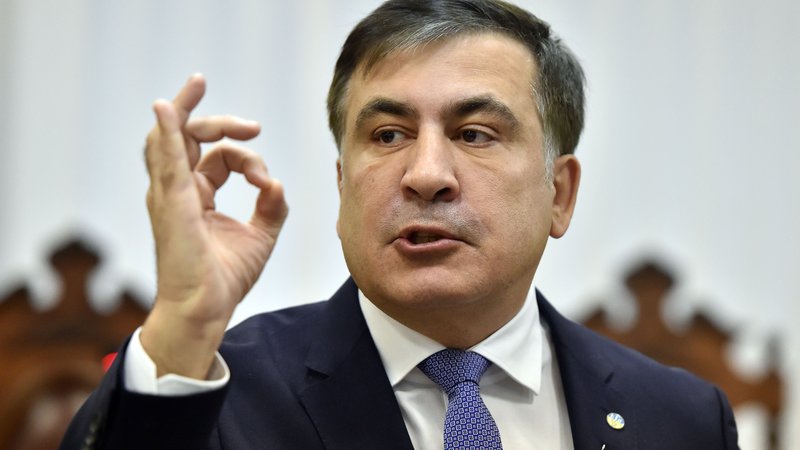 Fotografija: Nekdanji gruzijski predsednik Mihail Saakašvili. FOTO: Sergei Supinsky/AFP