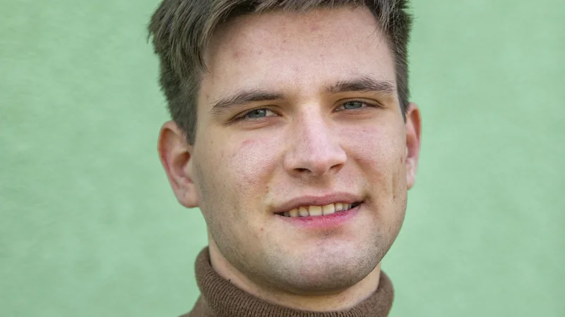 Fotografija: Tomaž Rode je študent finančne matematike. FOTO: Voranc Vogel
